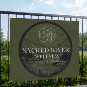 ✧ Sacred River Wellness ✧ Outdoor Matte Banner