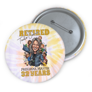 Tie-Dye Retirement Pin