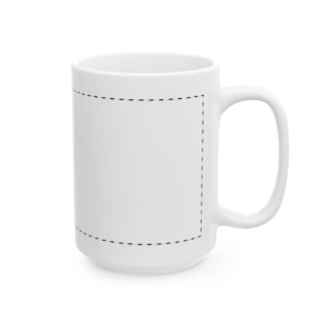 Classic White Ceramic Comfort Mug | 15oz