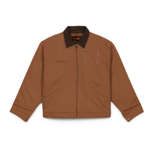 Duck Cloth Work Jacket — Heavy-Duty Black Carpenter Jacket