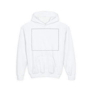 Youth Heavy Cotton Hooded Sweatshirt – Printed