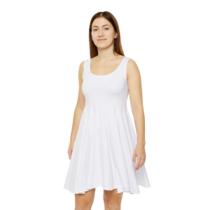 Women's Scoop Neck Skater Dress – Full-Print