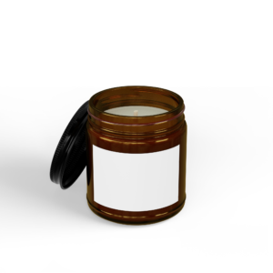 Scented Soy Candles with Black Lid (4oz | 9oz)  – Printed