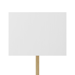 Rally & Protest Sign with Pine Handle (18" × 24")