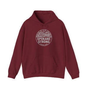 SPOKANE STRONG | Light Emblem Hoodie | 100% Proceeds Support Spokane Complex Fire Relief Fund