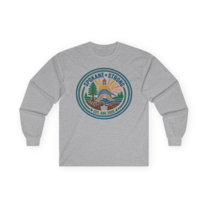 SPOKANE STRONG | Retro-Badge Long Sleeve | 100% Proceeds Support Spokane Complex Fire Relief Fund