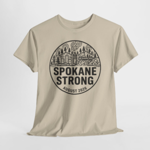 SPOKANE STRONG | Dark Emblem T-Shirt | 100% Proceeds Support Spokane Complex Fire Relief Fund