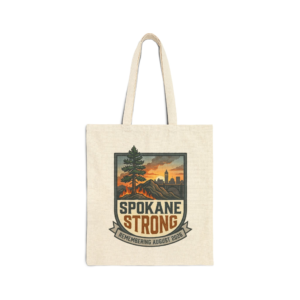 SPOKANE STRONG | Memorial Crest Tote Bag | 100% Proceeds Support Spokane Complex Fire Relief Fund