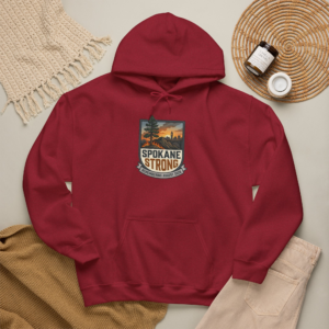 SPOKANE STRONG | Memorial Crest Hoodie | 100% Proceeds Support Spokane Complex Fire Relief Fund