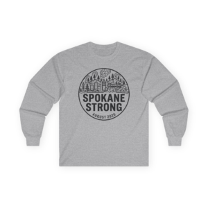 SPOKANE STRONG | Dark Emblem Long Sleeve | 100% Proceeds Support Spokane Complex Fire Relief Fund
