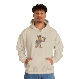 Vintage Cartoon Bigfoot Warrior Hoodie