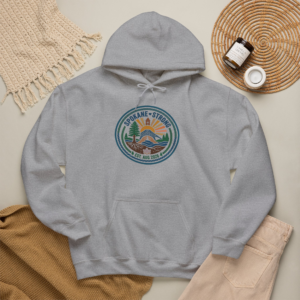 SPOKANE STRONG | Retro-Badge Hoodie | 100% Proceeds Support Spokane Complex Fire Relief Fund
