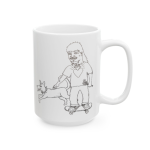 Pencil Sketch Ceramic Mug (15oz)